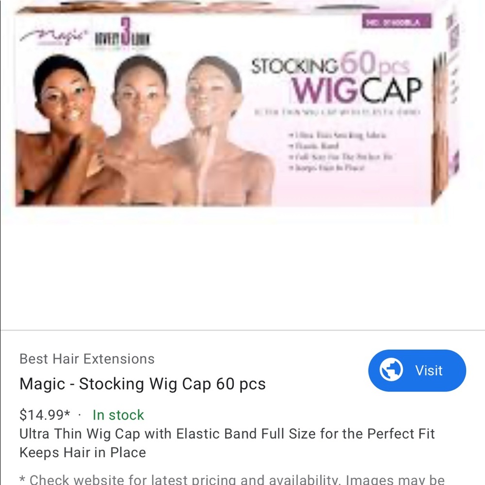 Stocking wig cap (60) - Picture 2 of 2